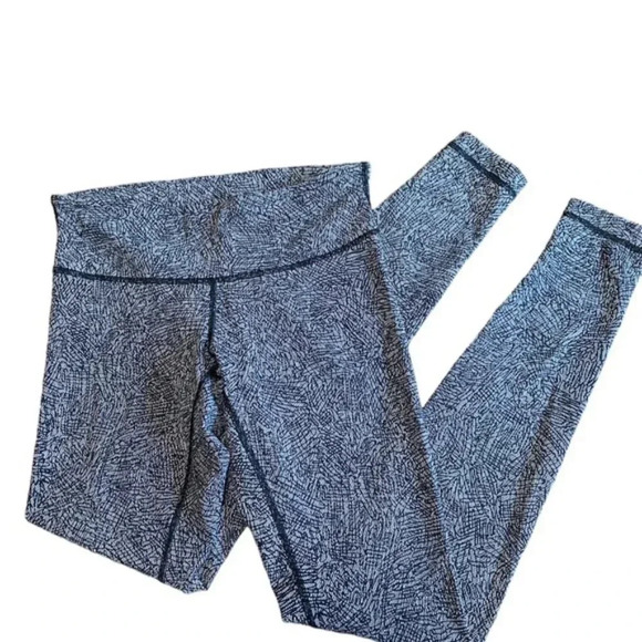 Lululemon Wunder Under Pant (Mid Rise ) Luon Suited Jacquard Black White… - Picture 5 of 10